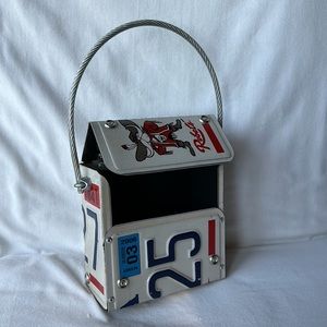 Rebels License Plate Wristlet - Red, Blue, Silver